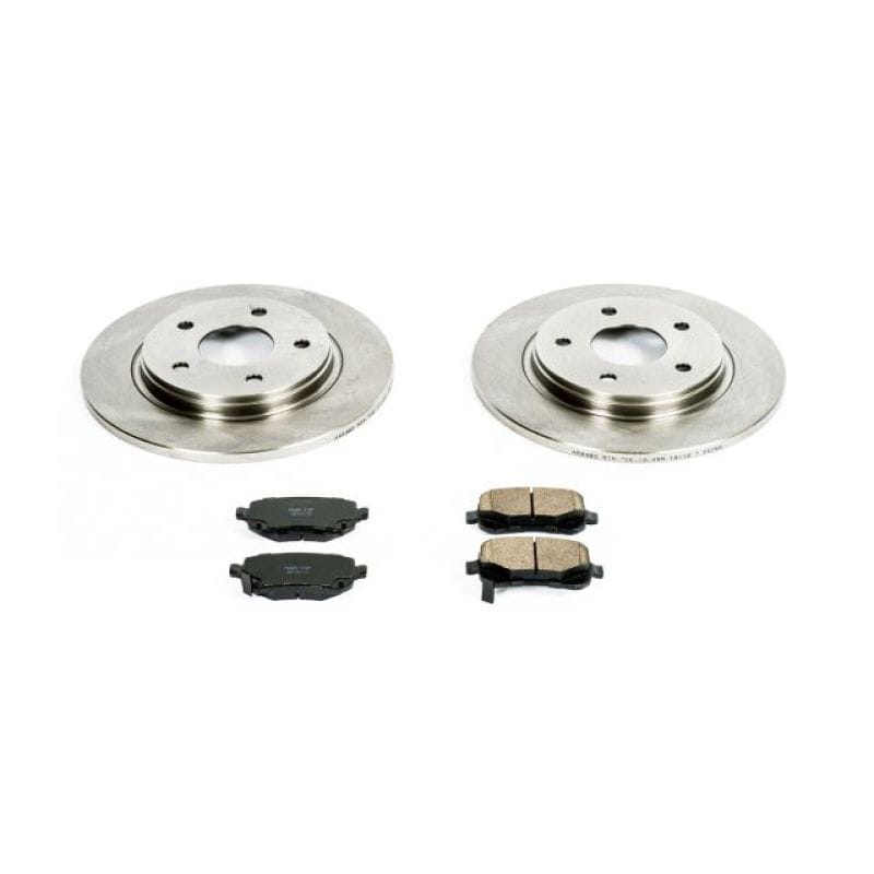 PowerStop — OE Stock Replacement Low-Dust Ceramic Brake Pad and Rotor Kit