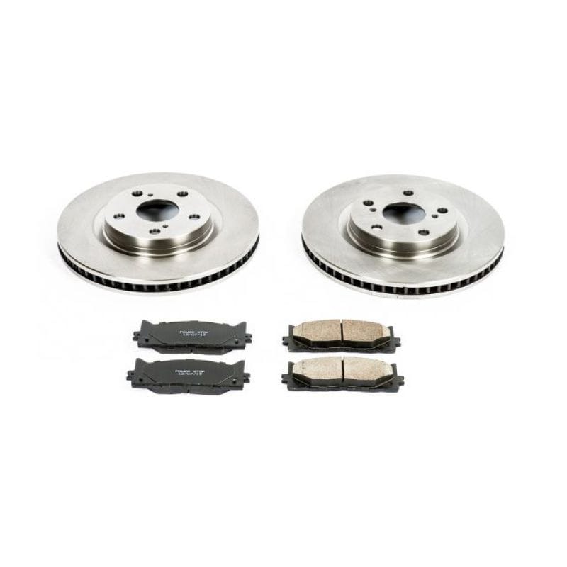 PowerStop — OE Stock Replacement Low-Dust Ceramic Brake Pad and Rotor Kit