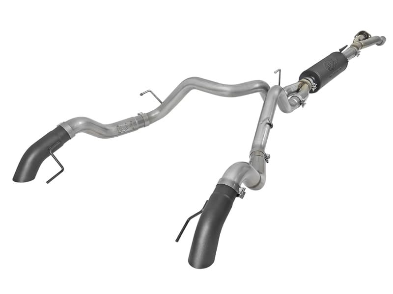 aFe — MACH Force-Xp 3 IN 304 Stainless Cat-Back Hi-Tuck Exhaust System w/ Black Tips