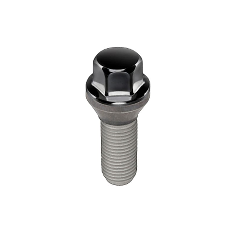 McGard — McGard Hex Lug Bolt (Cone Seat) M12X1.25 / 17mm Hex / 22.0mm Shank Length (Box of 50) - Black