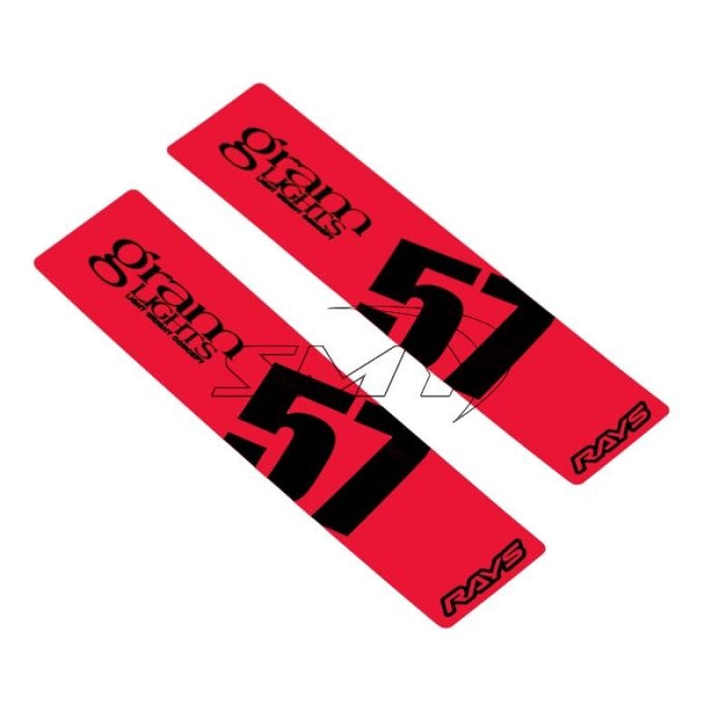 Gram Lights — Gram Lights 57DR/57CR Spoke Sticker Red (2 PCS)