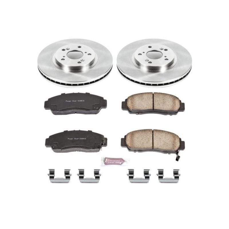 PowerStop — OE Stock Replacement Low-Dust Ceramic Brake Pad and Rotor Kit