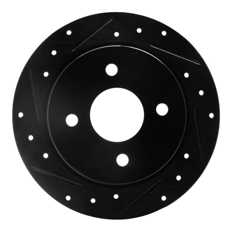 R1 Concepts — R1 Concepts Brake Rotor Drilled and Slotted Black