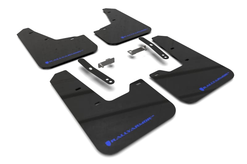 Rally Armor — Black Mud Flap/Blue Logo
