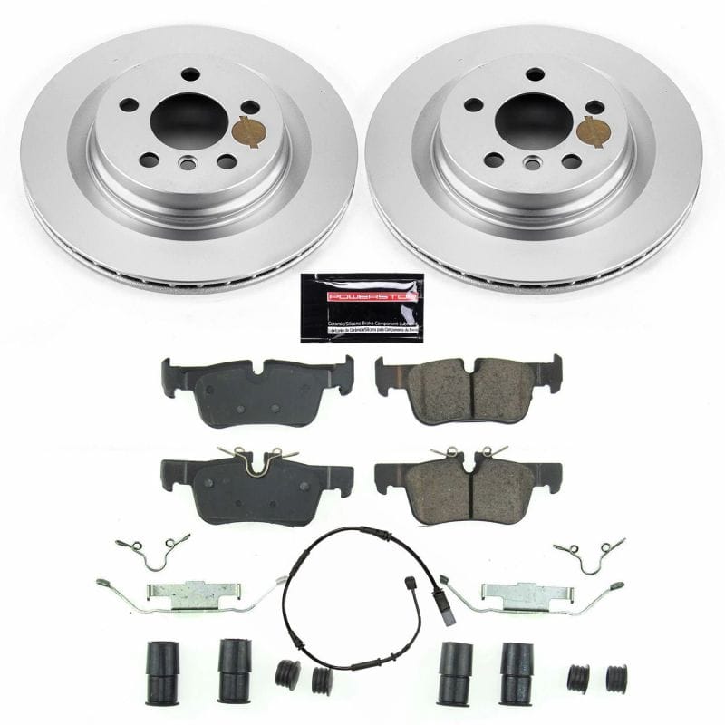 PowerStop — Genuine Geomet Coated Rotor and Carbon-Fiber Ceramic Brake Pad Kit