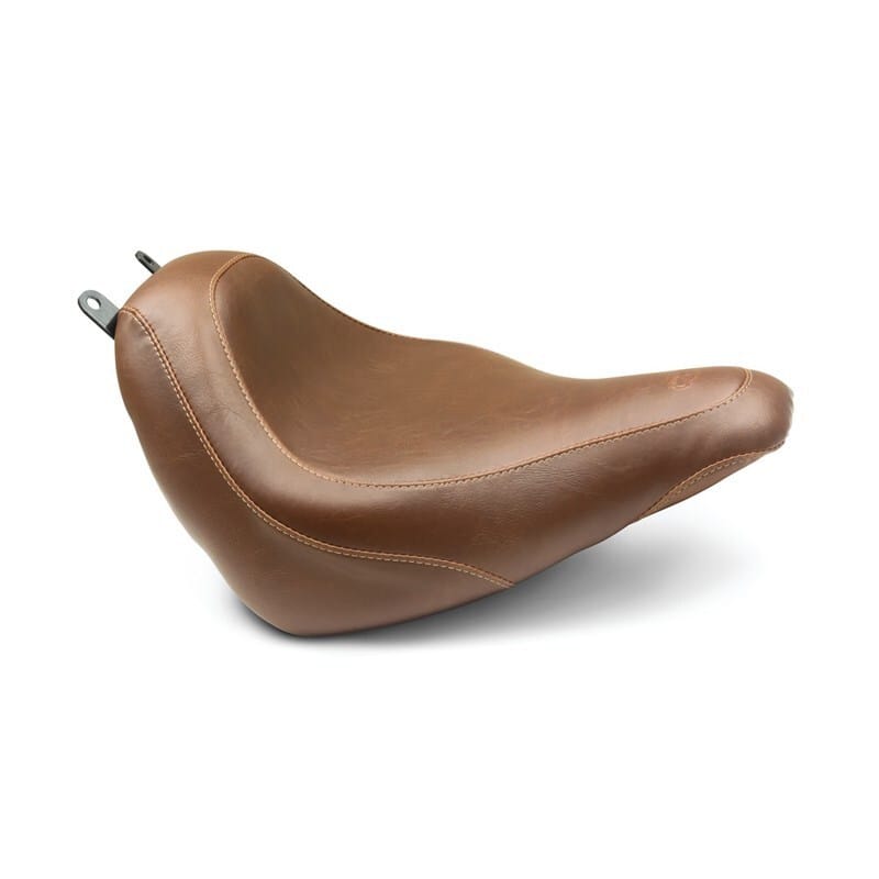 Mustang Motorcycle — Mustang 18-21 Harley Heritage Classic, Deluxe Wide Tripper Solo Seat - Brown