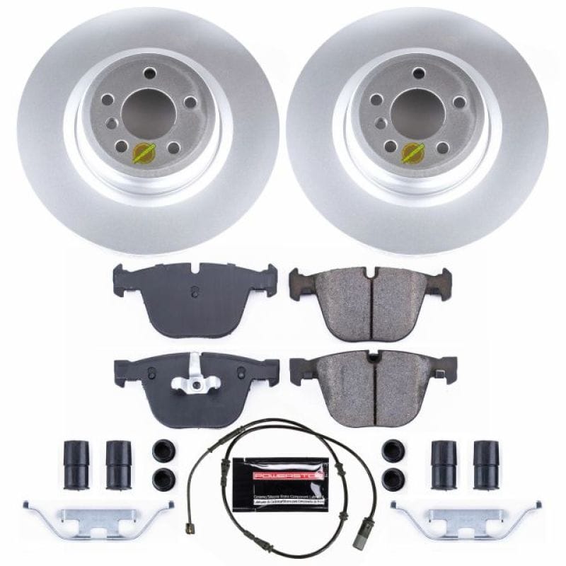 PowerStop — Genuine Geomet Coated Rotor and Carbon-Fiber Ceramic Brake Pad Kit