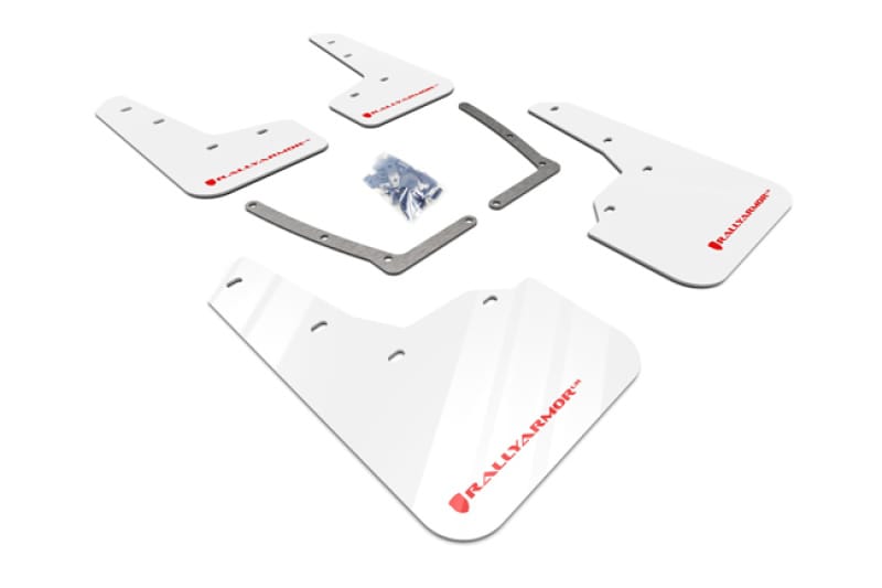 Rally Armor — White/Red Logo