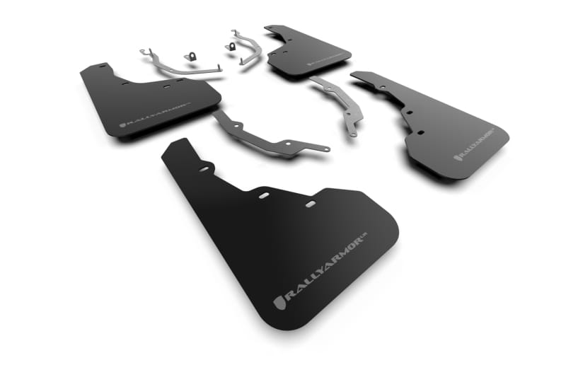 Rally Armor — Black Mud Flap/Grey Logo