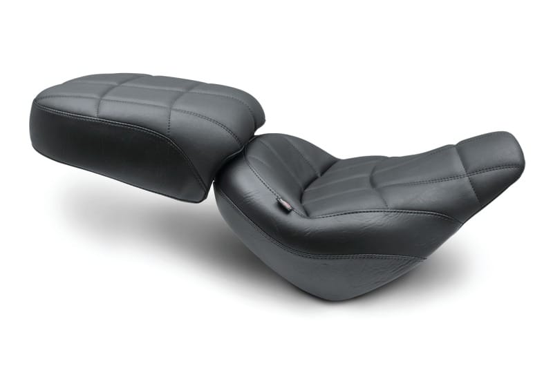 Mustang Motorcycle — Mustang 18-21 Harley Street Bob Standard Touring Passenger Seat Cube - Black