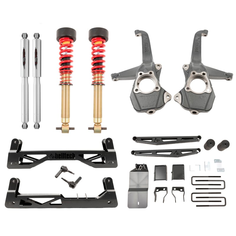 Belltech — 6-8 INCH LIFT KIT | FRONT & REAR TRAIL PERFORMANCE COILOVERS/SHOCKS - 150210TPC
6-8" Lift Kit Inc. Front and Rear Trail Performance Coilovers/Shocks