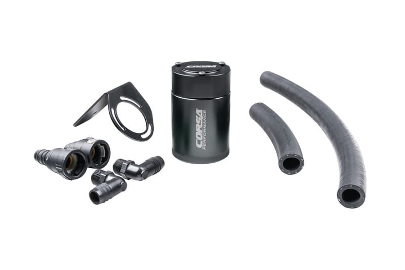 CORSA Performance — CORSA Performance 3 oz. aluminum oil catch can with mounting bracket