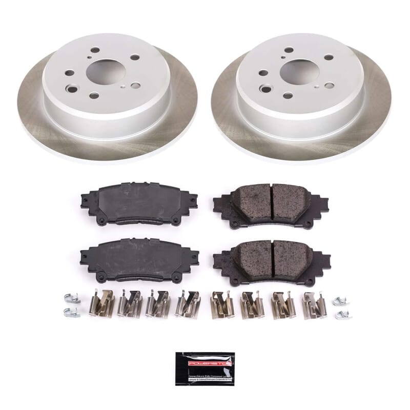 PowerStop — Semi-Coated Rotor and Low-Dust Ceramic Brake Pad Kit