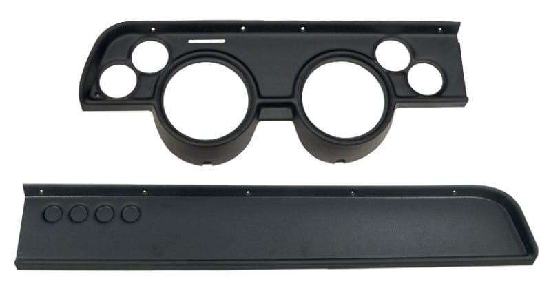 AutoMeter — Autometer 67-68 Mercury Cougar No AC Direct Fit Gauge Panel 3-3/8in x2 / 2-1/16in x4