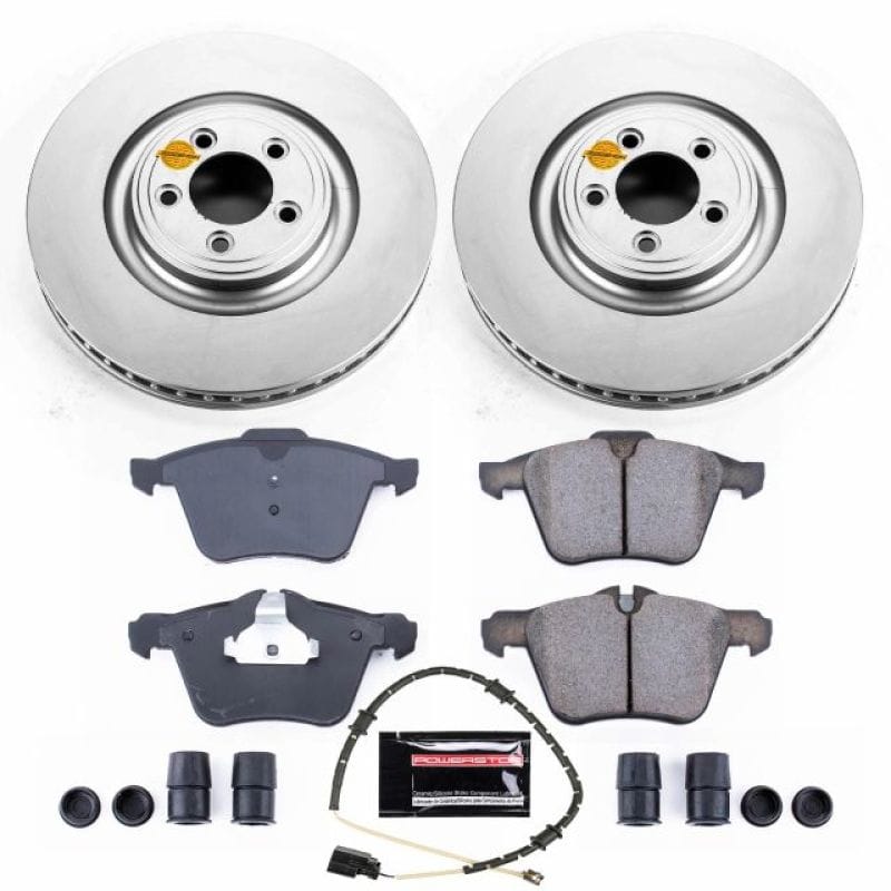 PowerStop — Genuine Geomet Coated Rotor and Carbon-Fiber Ceramic Brake Pad Kit