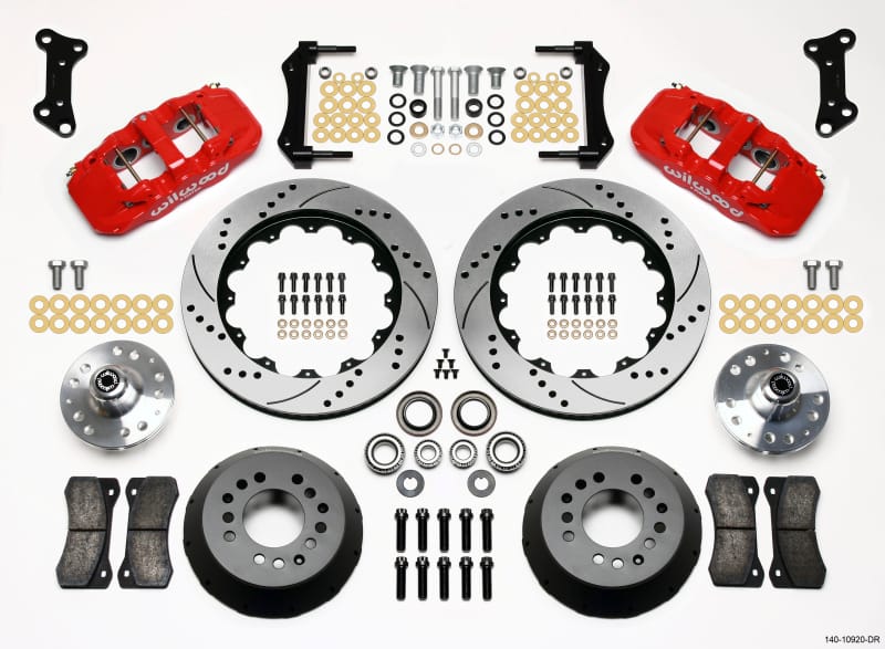 Wilwood — KIT,FRONT,CAMARO/NOVA,67-72,AERO6,14.00 ROTOR,SRP,RED