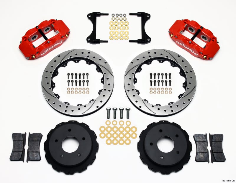 Wilwood — KIT,REAR,VETTE,65-82,FNSL4R,13.00 ROTOR DRILLED,RED