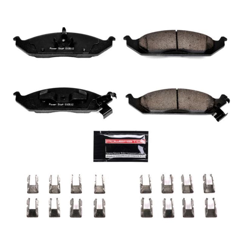 PowerStop — PowerStop - Z23 Daily Driver Carbon-Fiber Ceramic Brake Pads with Hardware Kit