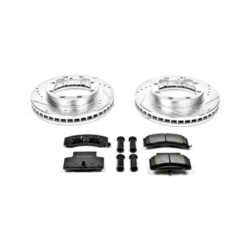PowerStop — Z23 Daily Driver Carbon-Fiber Ceramic Brake Pad and Drilled & Slotted Rotor Kit
