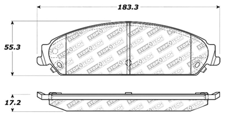 Stoptech — StopTech Street Select Brake Pads with Hardware