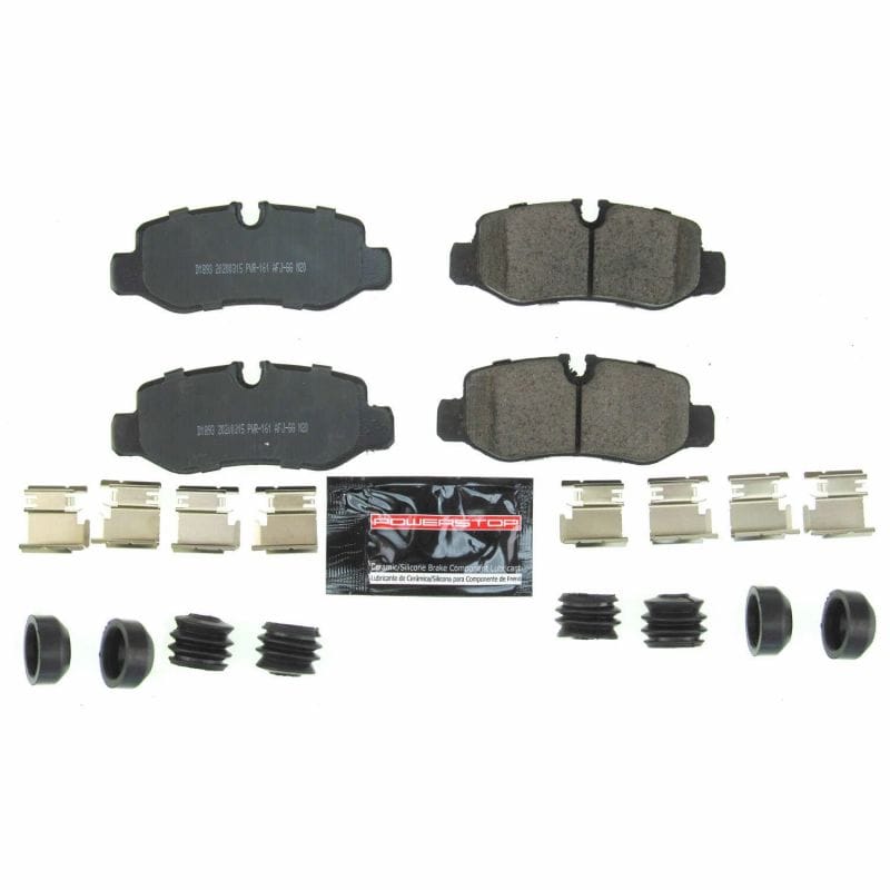 PowerStop — PowerStop - Z23 Daily Driver Carbon-Fiber Ceramic Brake Pads with Hardware Kit