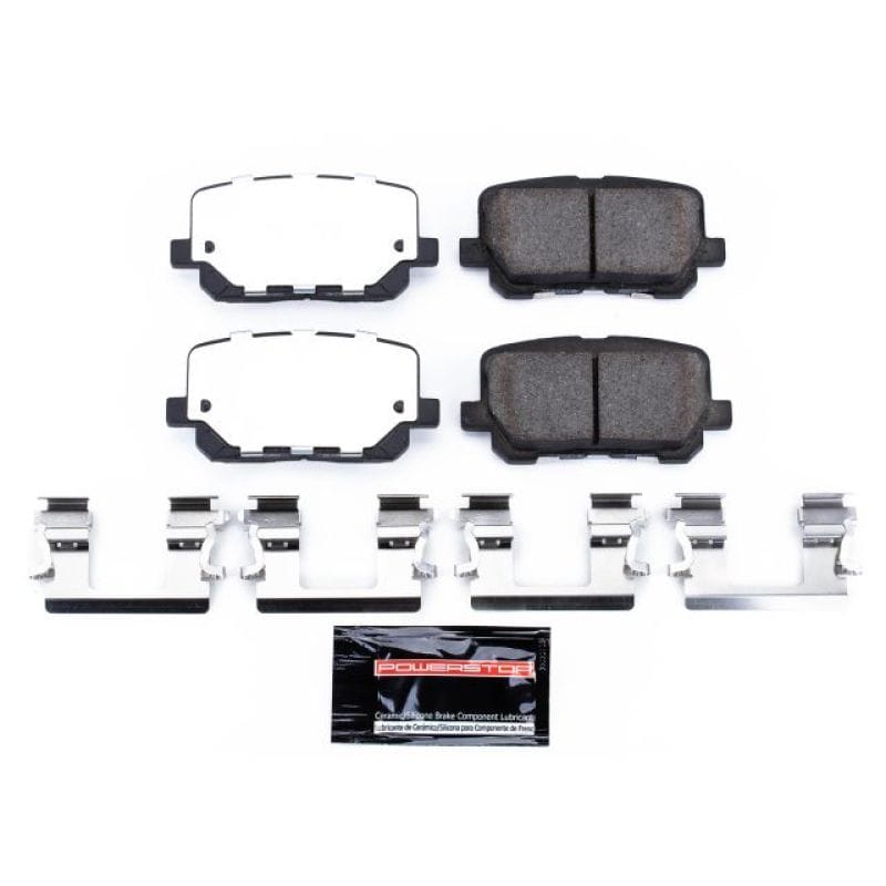 PowerStop — PowerStop - Z26 Performance Carbon-Fiber Ceramic Brake Pads with Hardware Kit