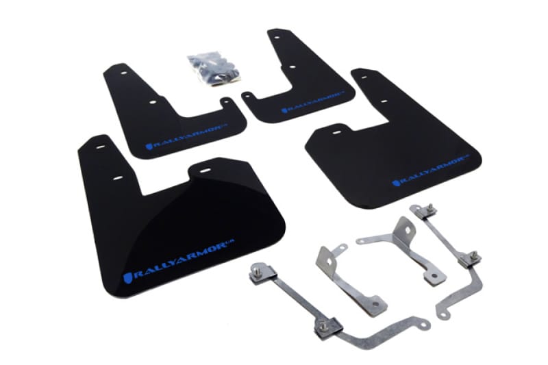 Rally Armor — Black Mud Flap/Blue Logo