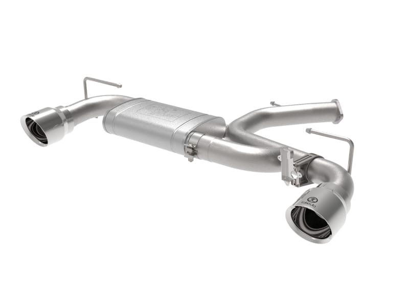 aFe — Takeda 3 IN 304 Stainless Steel Axle-Back Exhaust w/ Polished Tips