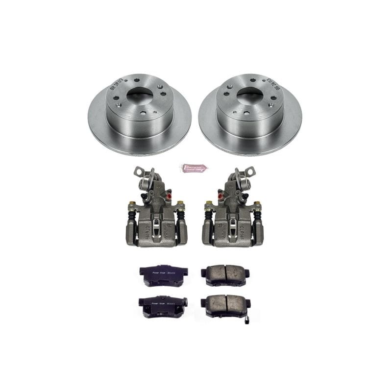 PowerStop — OE Stock Replacement Low-Dust Ceramic Brake Pad, Rotor and Caliper Kit