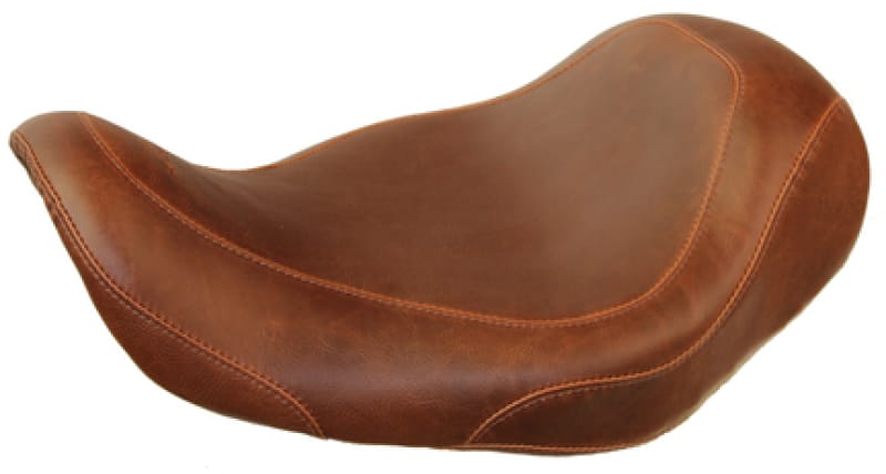 Mustang Motorcycle — Mustang 06-17 Harley Dyna Wide Tripper Solo Seat - Distressed Brown