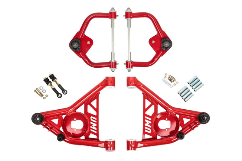 UMI Performance — 265253-1 - 1970-1981 GM F-Body A-arm Kit, Delrin Bushings, Tall Ball Joints