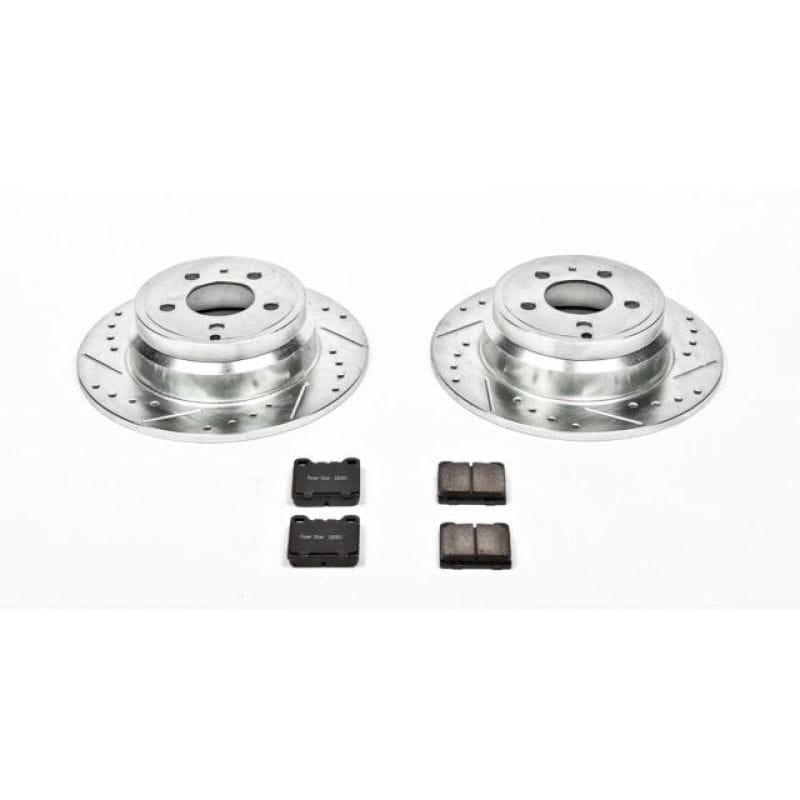 PowerStop — Z23 Daily Driver Carbon-Fiber Ceramic Brake Pad and Drilled & Slotted Rotor Kit