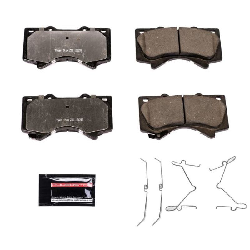 PowerStop — PowerStop - Z36 Truck and SUV Carbon-Fiber Ceramic Brake Pads with Hardware Kit