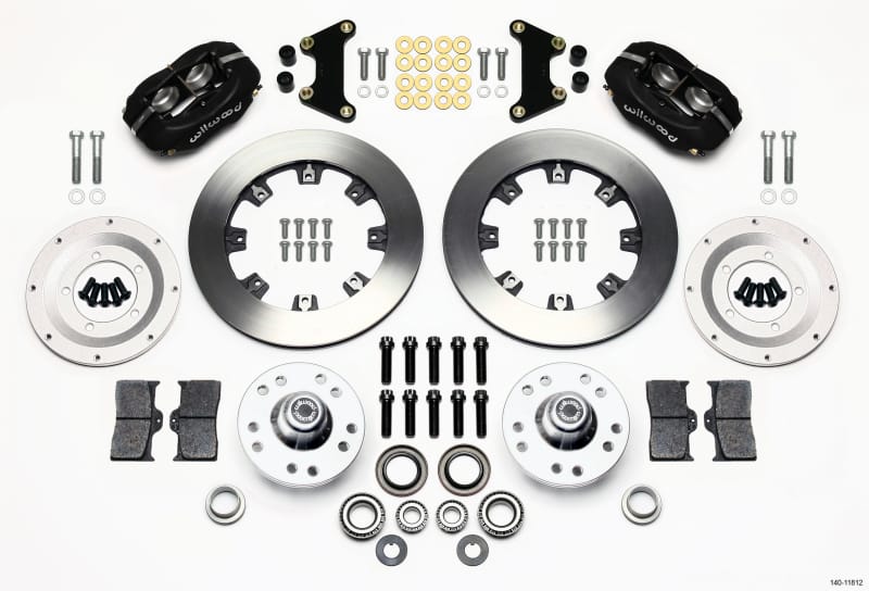 Wilwood — KIT,FRONT,CHEVY 49-54/VETTE 53-62,FDLI 12.19,BLACK POWDER COAT