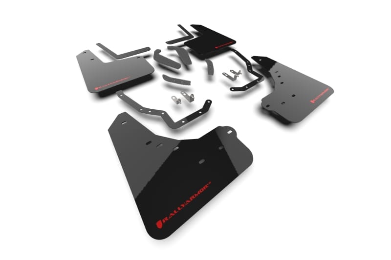 Rally Armor — Black Mud Flap/Red Logo