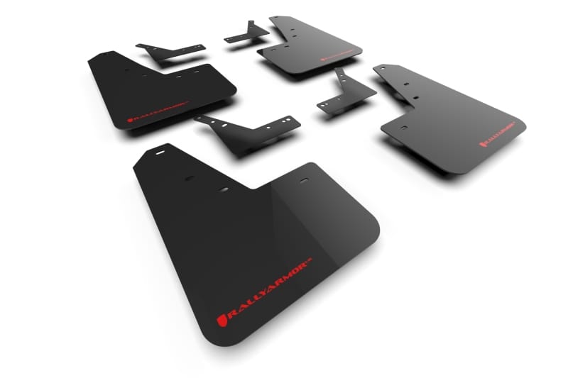 Rally Armor — Black Mud Flap/Red Logo