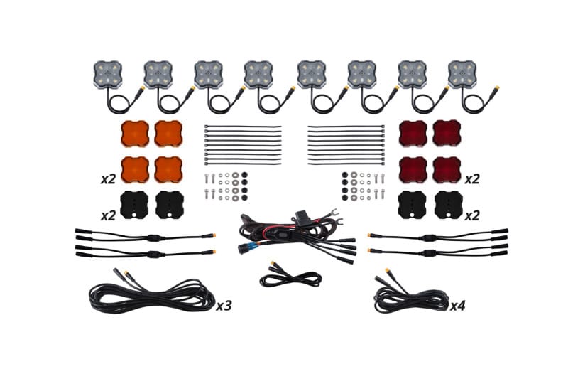 Diode Dynamics — Diode Dynamics Stage Series Single-Color LED Rock Light Kit - 8-Pack