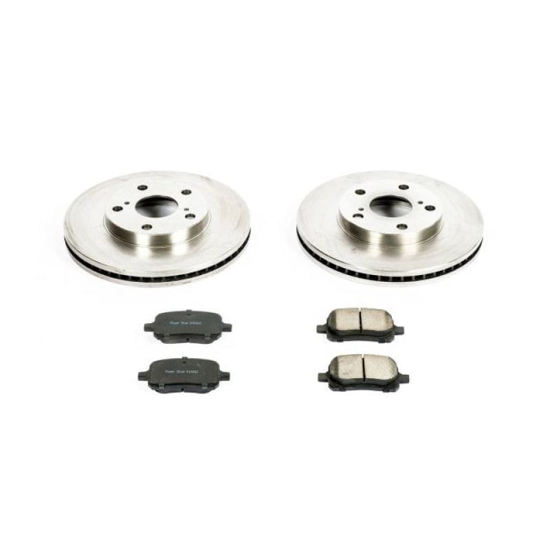 PowerStop — OE Stock Replacement Low-Dust Ceramic Brake Pad and Rotor Kit