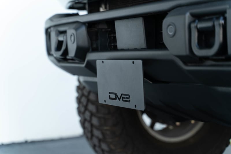 DV8 Offroad — Ford Bronco Capable Bumper Front License Plate Mount