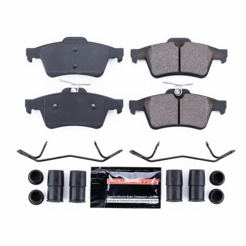 PowerStop — PowerStop - Z23 Daily Driver Carbon-Fiber Ceramic Brake Pads with Hardware Kit