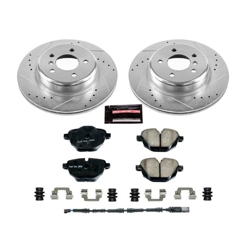 PowerStop — Z23 Daily Driver Carbon-Fiber Ceramic Brake Pad and Drilled & Slotted Rotor Kit