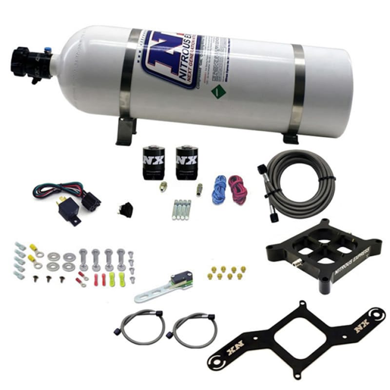 Nitrous Express — Nitrous Express 4500 Covert Crossbar Plate System Pro Power 100-500HP (15lb Bottle)
Injection System Kit