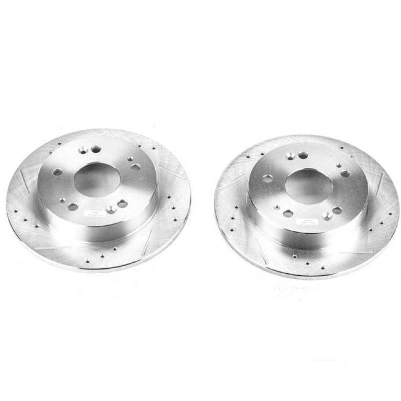 PowerStop — PowerStop Evolution Performance Drilled, Slotted & Plated Brake Rotor Pair