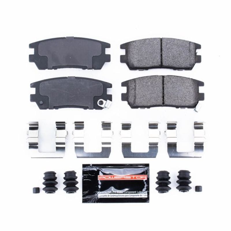 PowerStop — PowerStop - Z23 Daily Driver Carbon-Fiber Ceramic Brake Pads with Hardware Kit