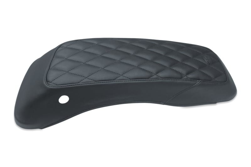 Mustang Motorcycle — Mustang 08-21 Harley FL Touring Harley Saddlebag Lid Covers Diamond Stitch - Black
