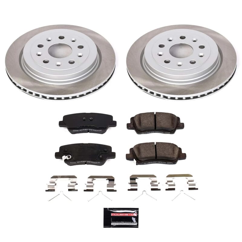 PowerStop — Semi-Coated Rotor and Low-Dust Ceramic Brake Pad Kit