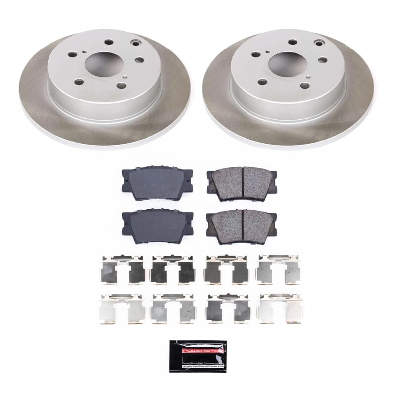 PowerStop — Semi-Coated Rotor and Low-Dust Ceramic Brake Pad Kit