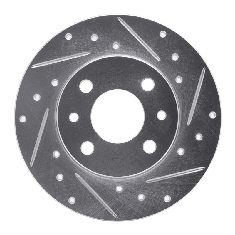 R1 Concepts — R1 Concepts Brake Rotor Drilled and Slotted Silver
