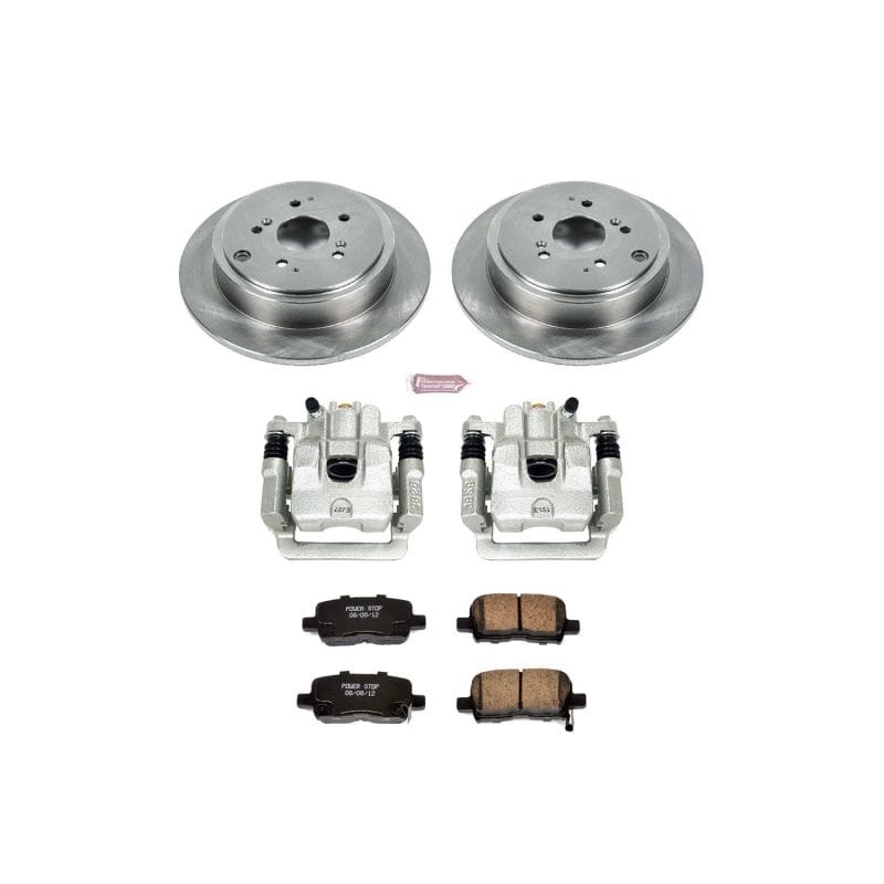 PowerStop — OE Stock Replacement Low-Dust Ceramic Brake Pad, Rotor and Caliper Kit