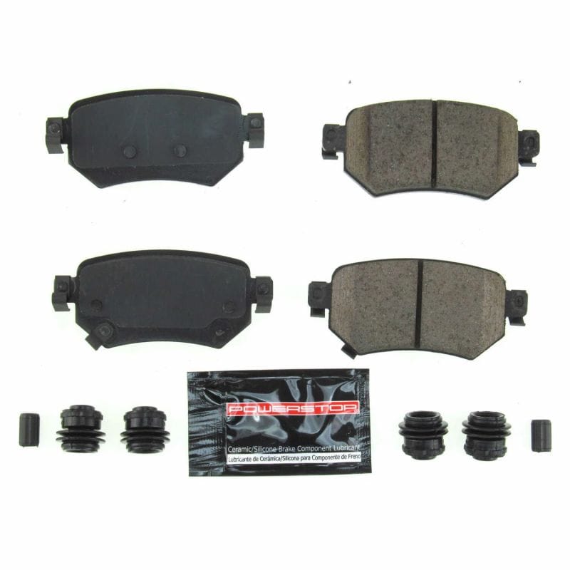 PowerStop — PowerStop - Z23 Daily Driver Carbon-Fiber Ceramic Brake Pads with Hardware Kit